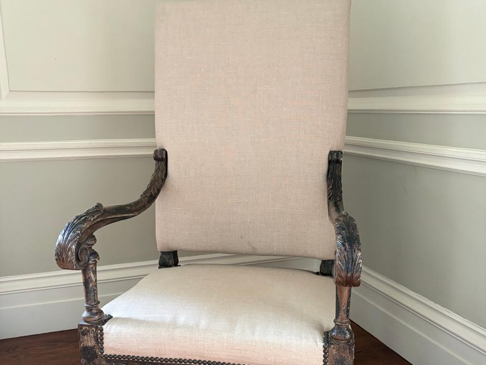 A Pair of French Carver chairs for Sale.
