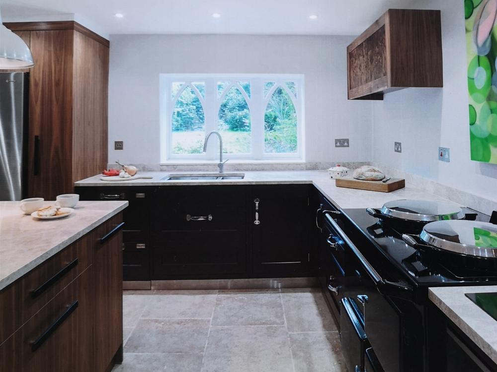 Island Kitchen with Monaco Marble Worktops and Appliances